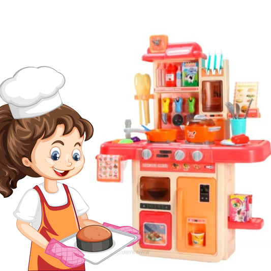 JUEGO KITCHEN PARA INFANTE MULTICOLOR Y+BANDERITAS ADHESIVAS